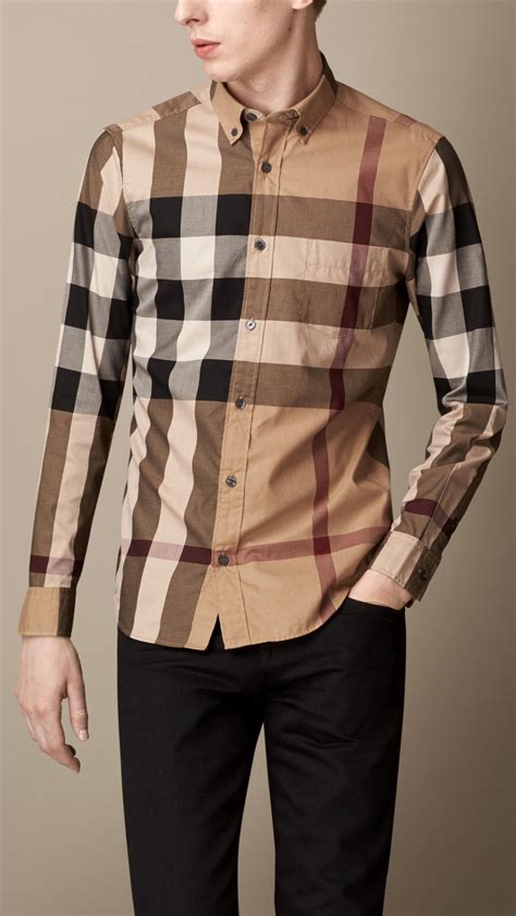 burberry shirts for men uk